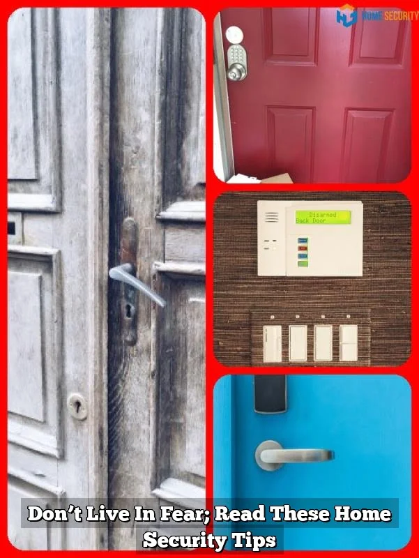 Don’t Live In Fear; Read These Home Security Tips