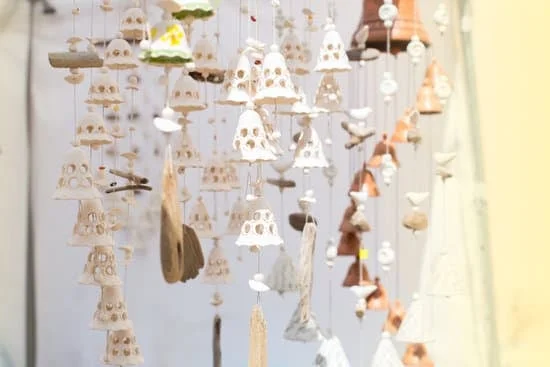Victorian-themed garlands, ornaments, and vintage textiles